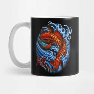 Koi Fish Japanese Tattoo Style Design Mug